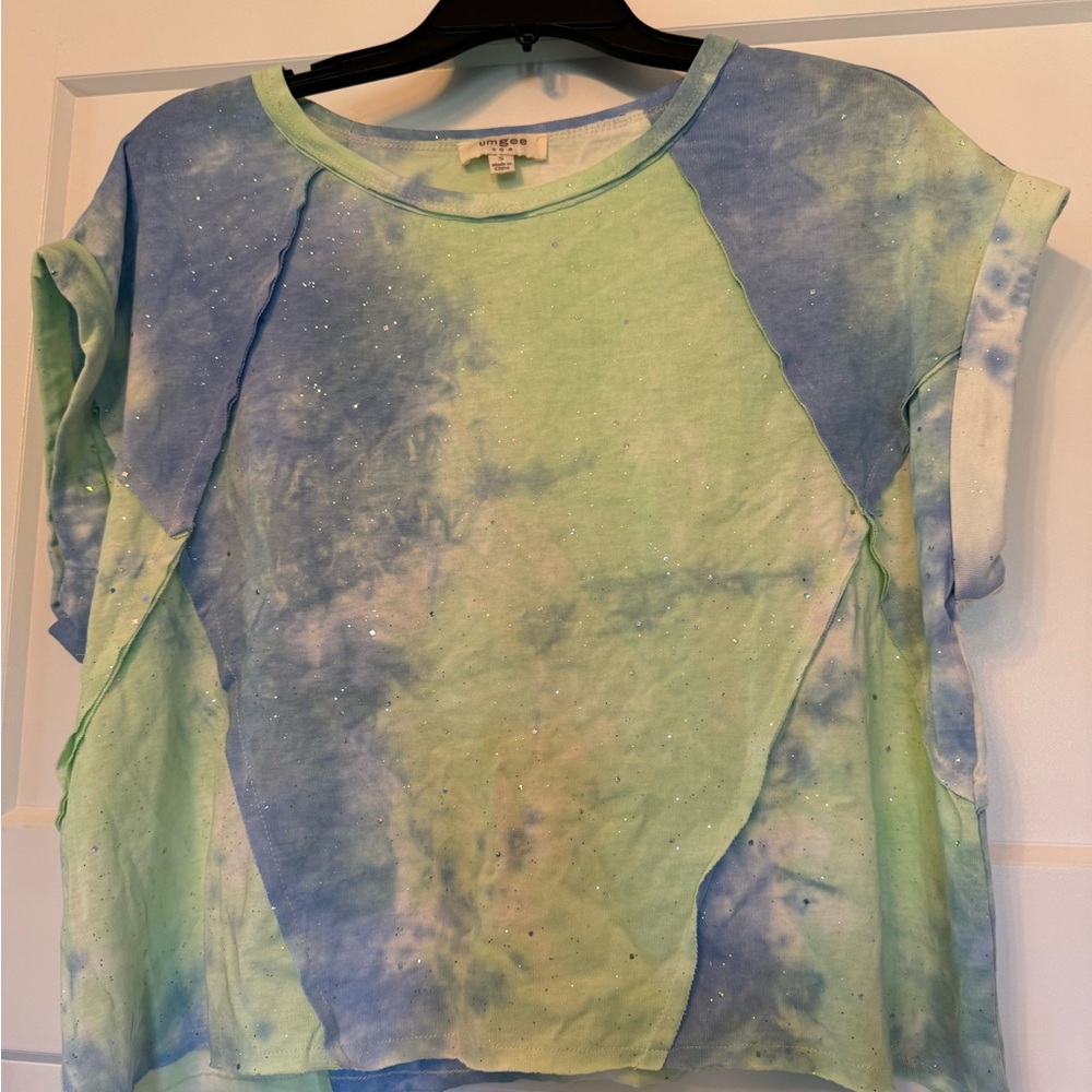 Wildfox Tie-Dye Glitter Tee